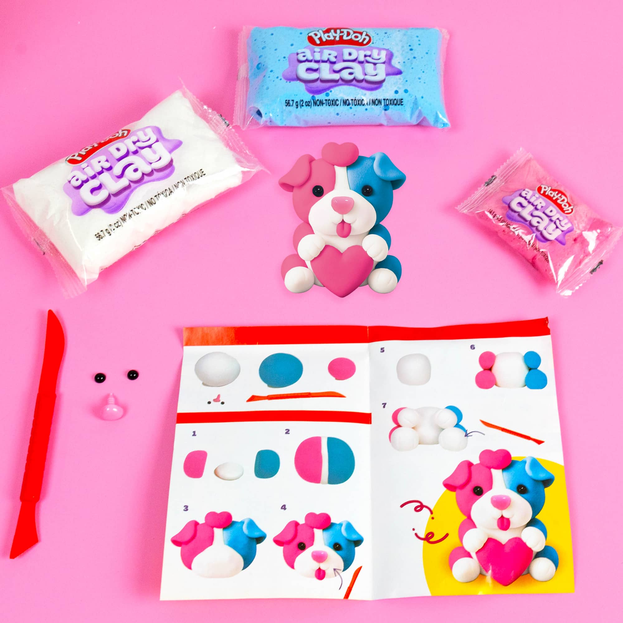 Play-Doh Puppy Love Air Dry Clay Buddies